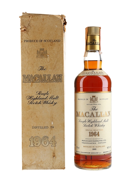 THE　MACALLAN　ザ・マッカラン　ミニボトル　1964・1965　2本 未開栓古酒 The MACALLAN ザ マッカラン 12年 シングルモルト