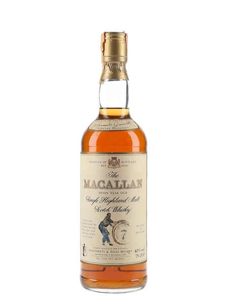 Macallan 7 Year Old Bottled 1980s - Giovinetti 75cl / 40%