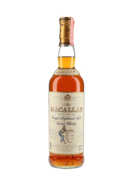 Macallan 7 Year Old Bottled 1990s - Giovinetti 70cl / 40%