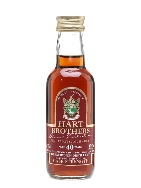 Glenfiddich 1964 40 Year Old Cask Strength Bottled 2005 - Hart Brothers 5cl / 47.5%