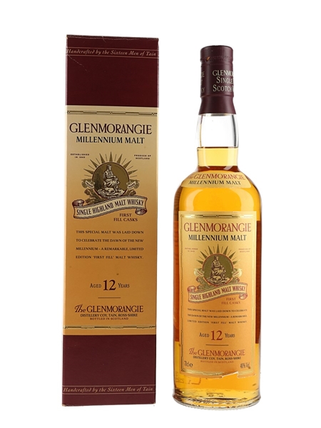 Glenmorangie 12 Year Old Millenium Malt Bottled 1990s 70cl / 40%