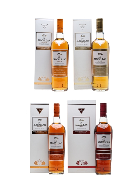 Macallan The 1824 Series Amber, Gold, Ruby & Sienna 4 x 70cl