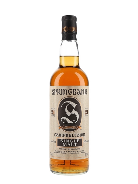 Springbank 21 Year Old Bottled 1990s 70cl / 46%