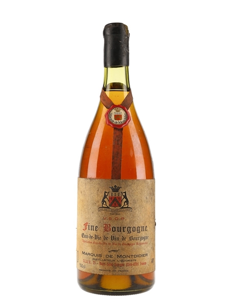 Marquis de Montdidier 1897 VSOP Fine De Bourgogne Eau De Vie De Bourgogne Bottled 1977 - Large Format 150cl / 40%