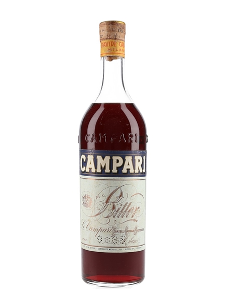 Campari Bitter Bottled 1960s 100cl / 25%