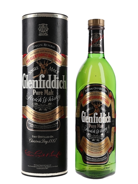 Glenfiddich Special Old Reserve Pure Malt Bottled 1980s 75cl / 40%