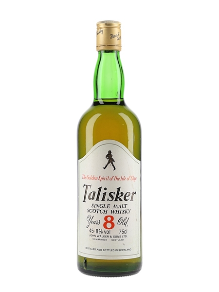 Talisker 8 Year Old Bottled 1970s - The Distiller's Agency Ltd. 75cl / 45.8%