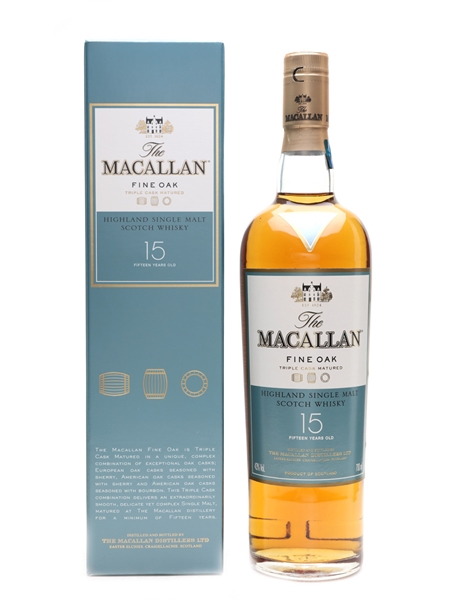 Macallan Fine Oak 15 Year Old Triple Matured 70cl / 43%