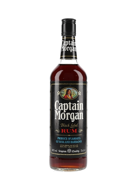 Captain Morgan Black Label Rum Bottled 1980s 75cl / 40%