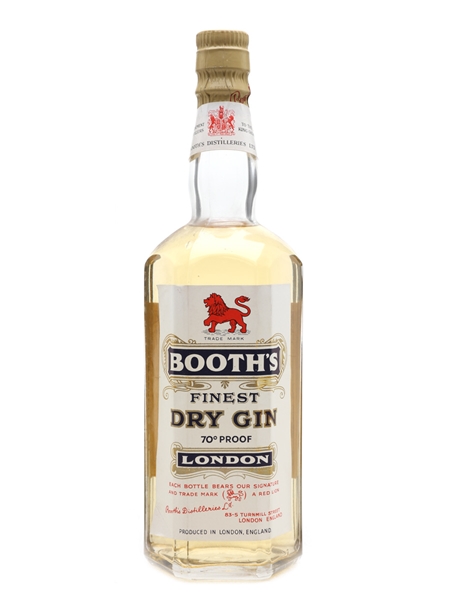 Booth's London Dry Gin Bottled 1955 75cl / 40%