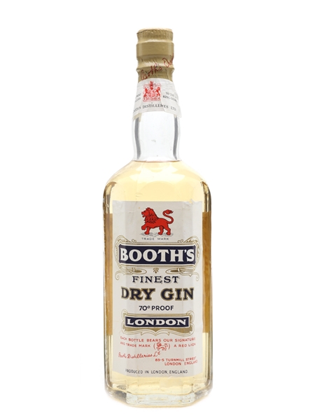 Booth's London Dry Gin Bottled 1955 75cl / 40%