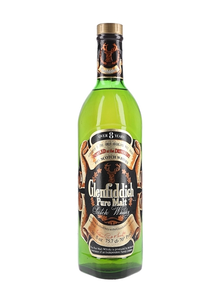 Glenfiddich 8 Year Old Pure Malt Bottled 1970s 75.7cl / 43%