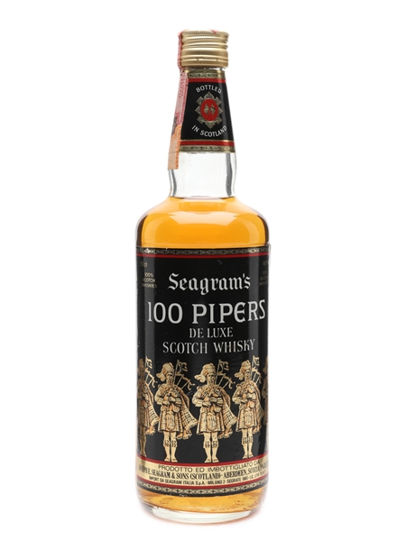 Seagram's 100 Pipers Bottled 1980s 75cl / 40%