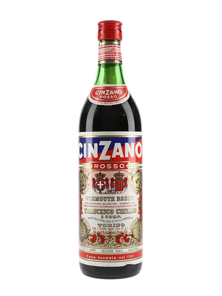 Cinzano Vermouth Rosso Bottled 1970s 100cl / 16.5%