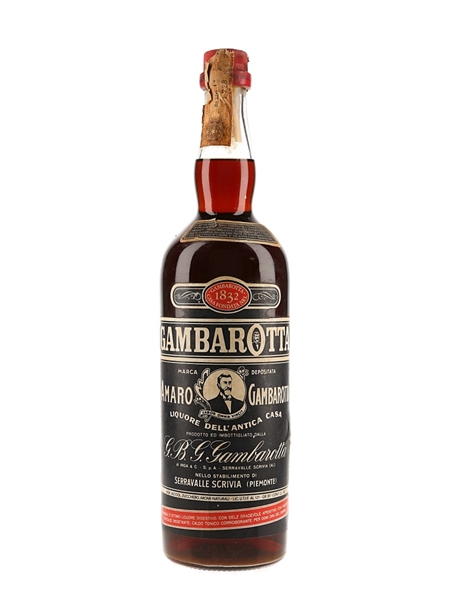 Gambarotta Amaro Bottled 1960s-1970s 100cl / 30%