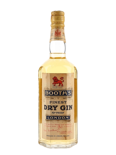 Booth's London Dry Gin Bottled 1954 75cl / 40%