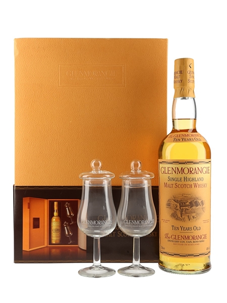 Glenmorangie 10 Year Old Old Presentation With Glasses 70cl / 40%