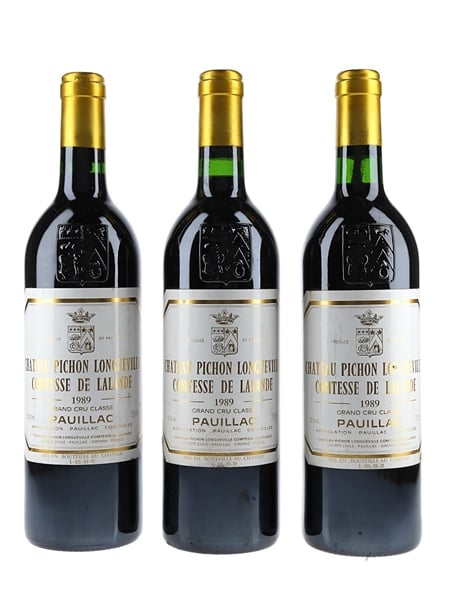 1989 Chateau Pichon Longueville Comtesse De Lalande Grand Cru Classe - Pauillac 3 x 75cl / 12.5%