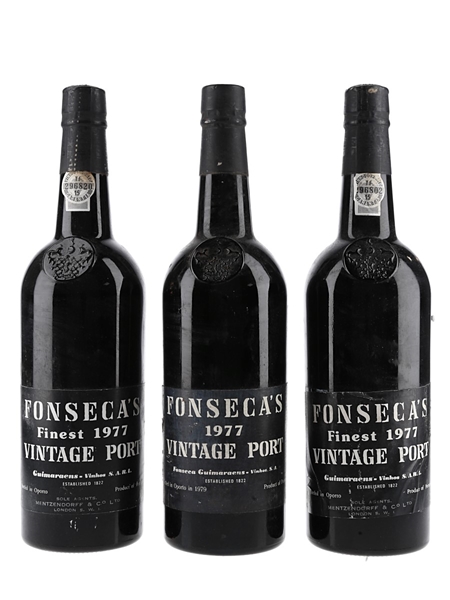 1977 Fonseca Finest Vintage Port  3 x 75cl / 21%