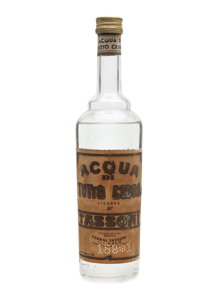 Tassoni Acqua Tutto Di Cedro Bottled 1950s 50cl / 21%