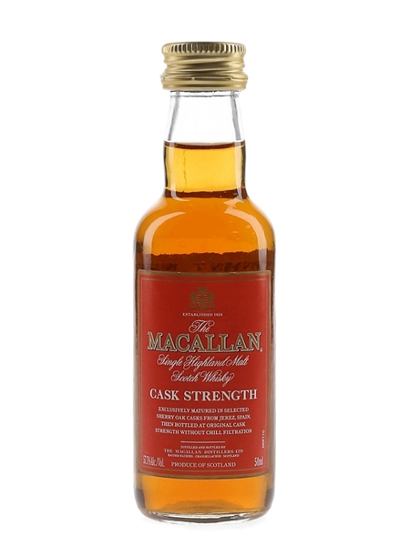 Macallan Cask Strength Imported By Remy Amerique 5cl / 57.7%