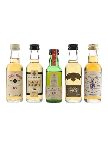 Assorted Islay Single Malt Scotch Whisky  5 x 5cl