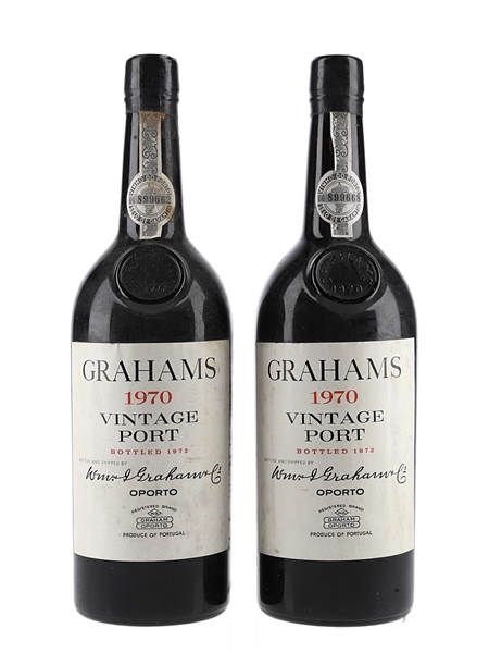 Graham's 1970 Vintage Port Bottled 1972 2 x 75cl