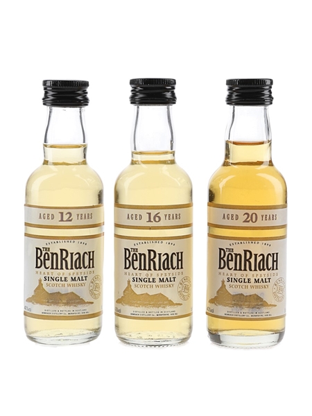 Benriach 12, 16 & 20 Year Old  3 x 5cl