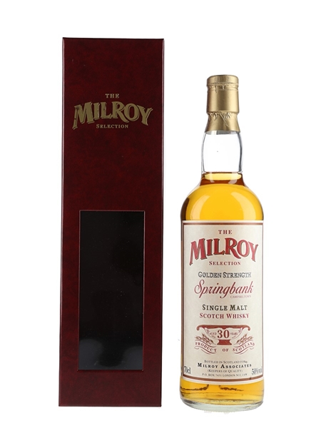 Springbank 30 Year Old Bottled 1990s - Milroy Selection 70cl / 50%