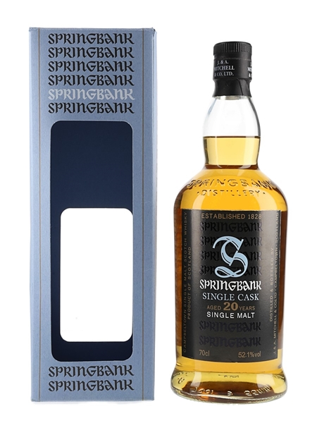 Springbank 1995 20 Year Old Single Cask Bottled 2016 - Tokyo International Bar Show 70cl / 52.1%