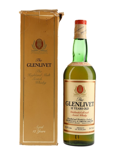 Glenlivet 12 Year Old Bottled 1970s 75.7cl / 40%