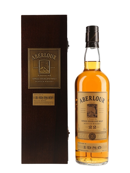 Aberlour 1980 22 Year Old Bottled 2002 70cl / 43%