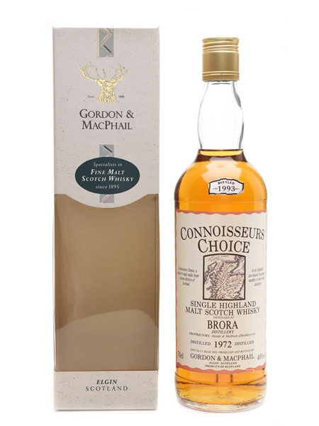 Brora 1972 Connoisseurs Choice Bottled 1993 - Gordon & MacPhail 70cl / 40%