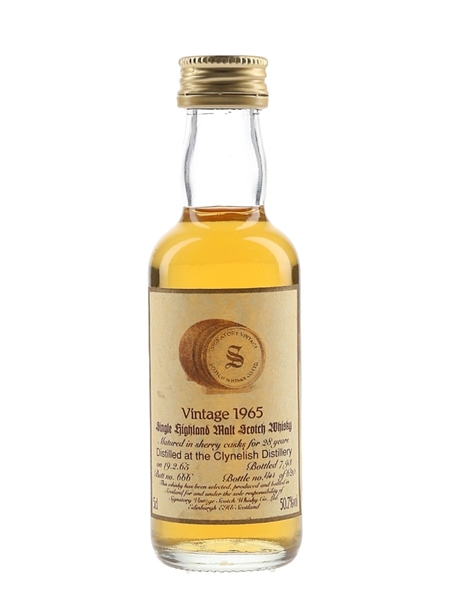 Clynelish 1965 28 Year Old Bottled 1993 - Signatory Vintage 5cl / 50.7%