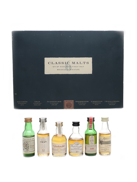 Classic Malts Whisky Miniatures Set  6 x 5cl