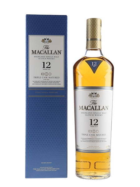 Macallan 12 Year Old Fine Oak Triple Cask Matured 70cl / 40%