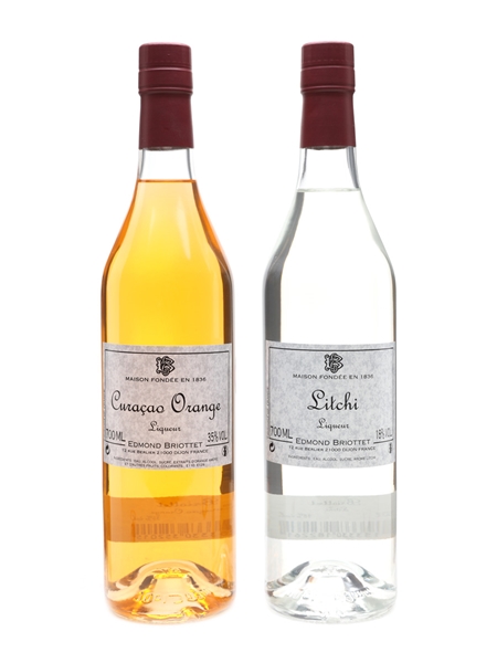 Briottet Liqueurs Curacao Orange & Lychee 2 x 70cl