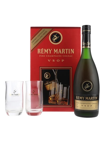 Remy Martin VSOP Bottled 1990s - Glasses Set 70cl / 40%