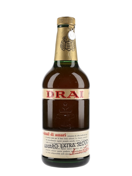 Saronno Drai Amaro Extra Secco Bottled 1950s 100cl / 30%