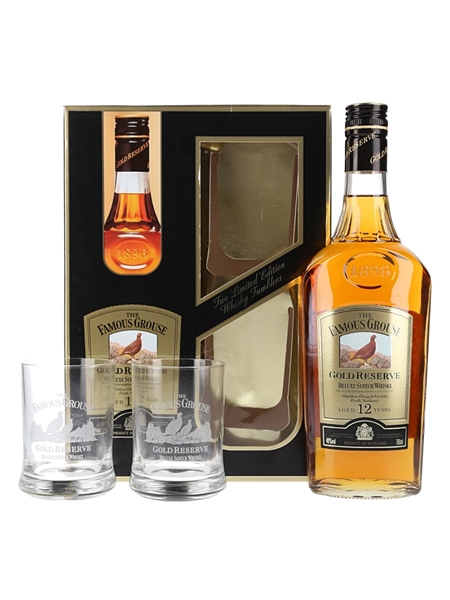 Famous Grouse 12 Year Old Gold Reserve Bottled 1990 - Glass Pack 70cl / 40%