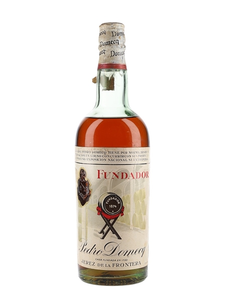 Pedro Domecq Fundador Brandy Bottled 1950s-1960s 100cl / 40%