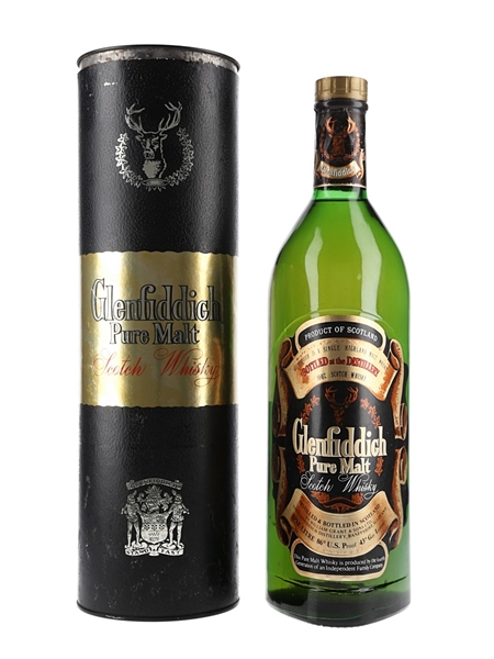 Glenfiddich Pure Malt Bottled 1980s 100cl / 43%