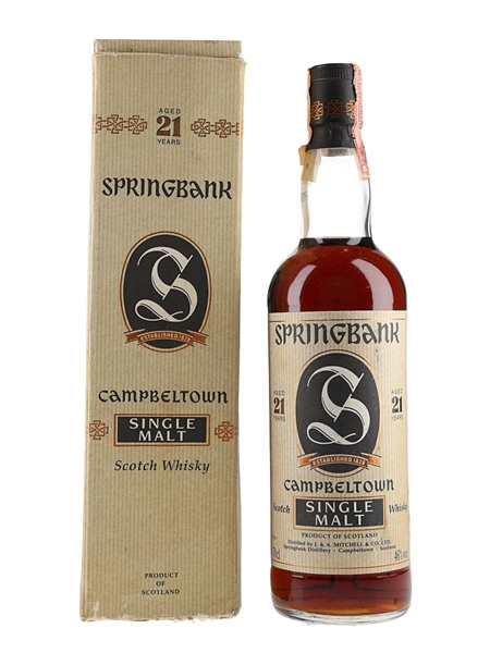 Springbank 21 Year Old Bottled 1990s 70cl / 46%