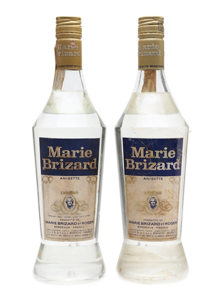 Marie Brizard Anisette Bottled 1970s 2 x 75cl / 25%