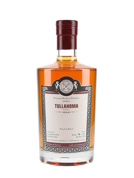 Tullahoma 2011 Whiskey Of America Tennessee Bourbon Whiskey Bottled 2016 - Malts Of Scotland 70cl / 58.2%