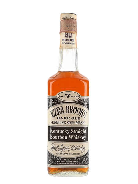 Ezra Brooks 7 Year Old Bottled 1960s-1970s 75cl / 45%