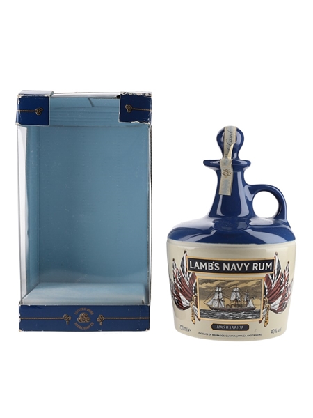 Lamb's Navy Rum HMS Warrior Bottled 1980s - Ceramic Decanter 75cl / 40%