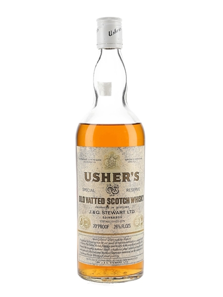 Usher's Old Vatted Scotch Whisky Bottled 1970s 75.7cl / 40%