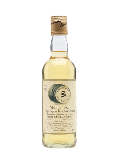 Mortlach 1988 13 Year Old Bottled 2001 - Signatory Vintage 35cl