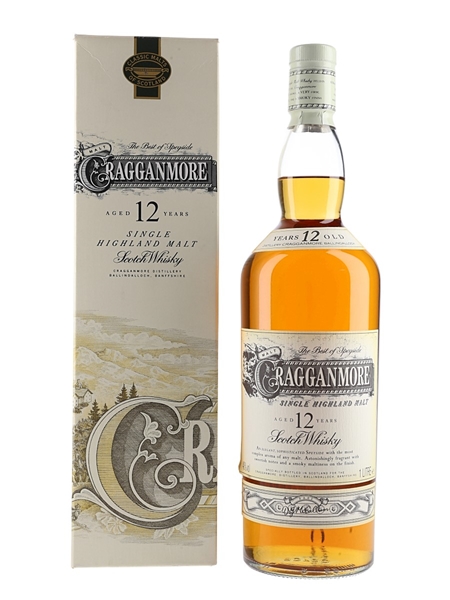 Cragganmore 12 Year Old Bottled 1990s 100cl / 40%